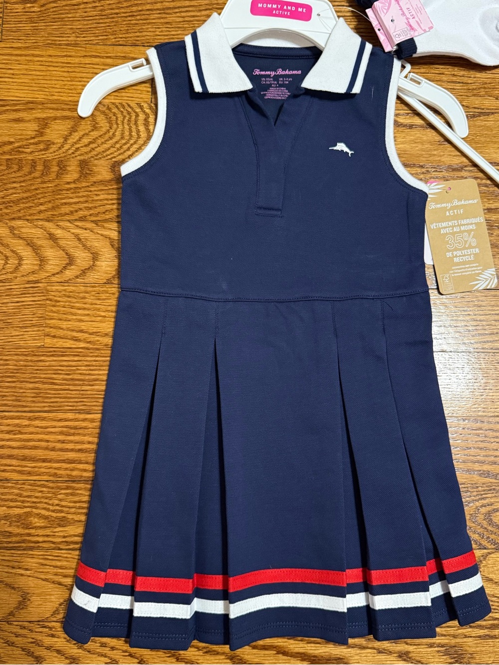 NWT Tommy Bahama Navy Sleeveless Polo / Tennis Dress - 3 piece set